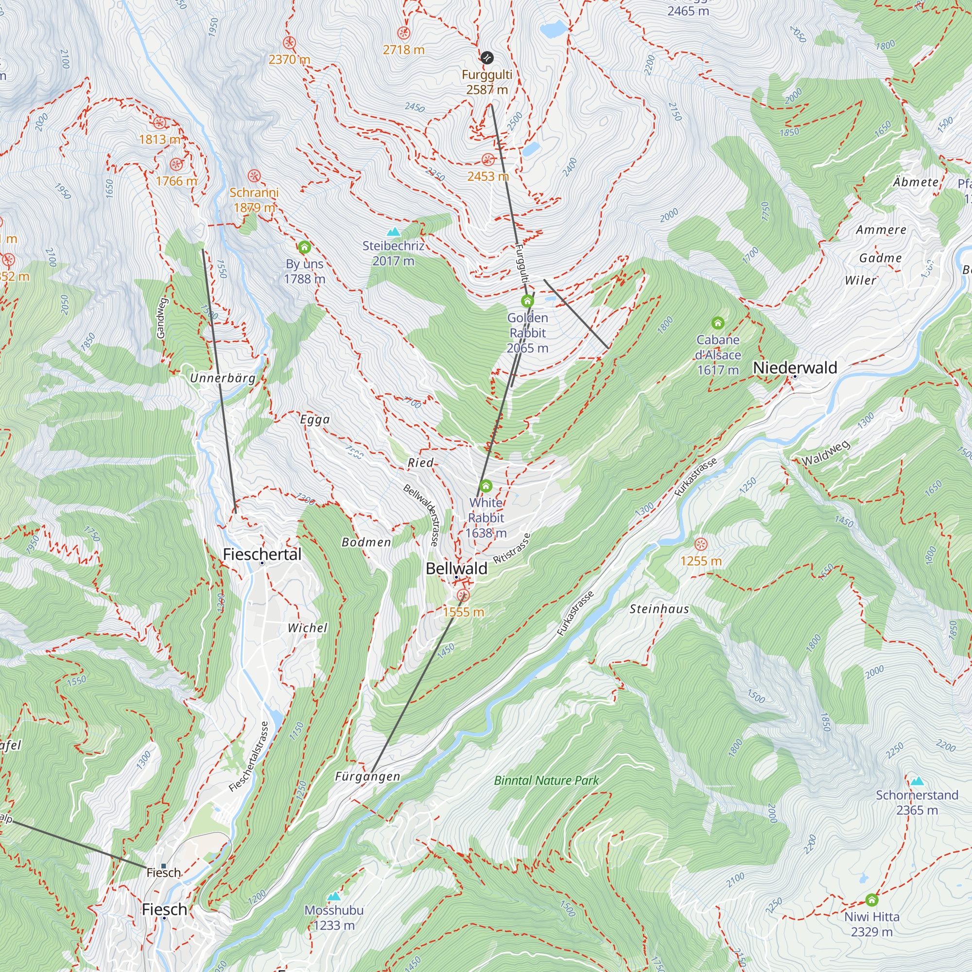 White Rabbit map
