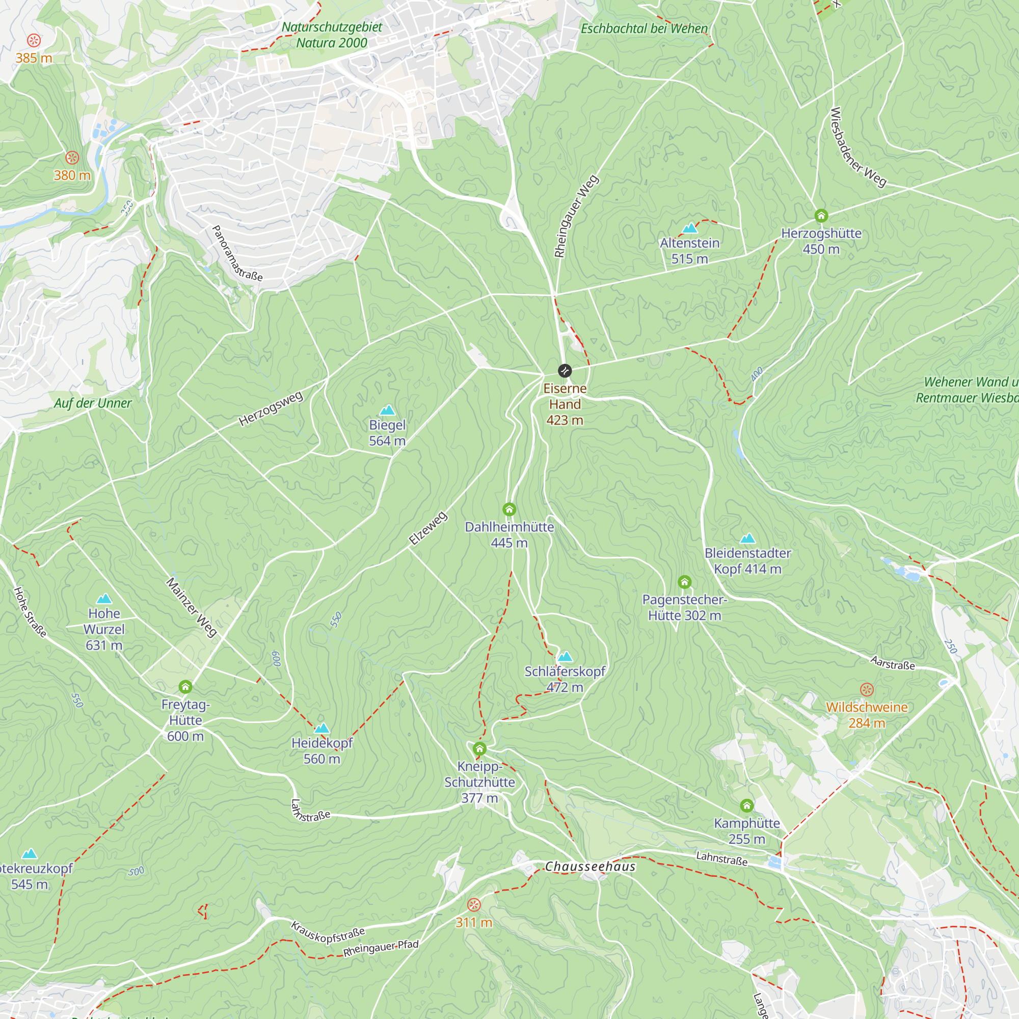 Dahlheimhütte map