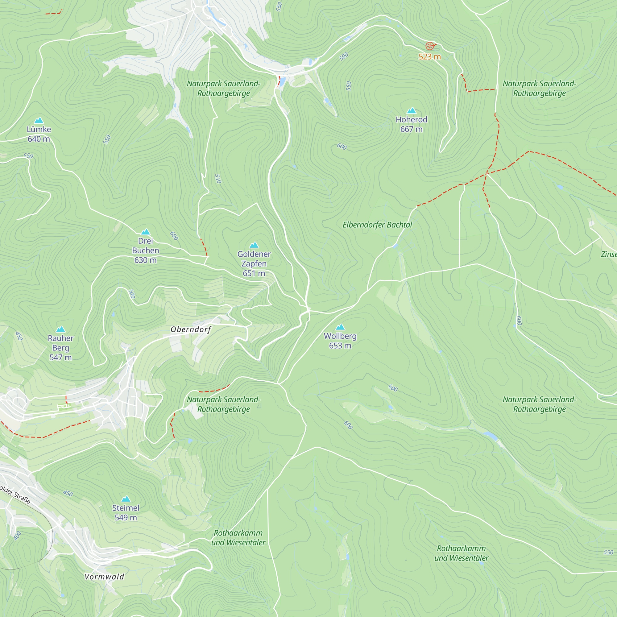 Rothaarhütte map