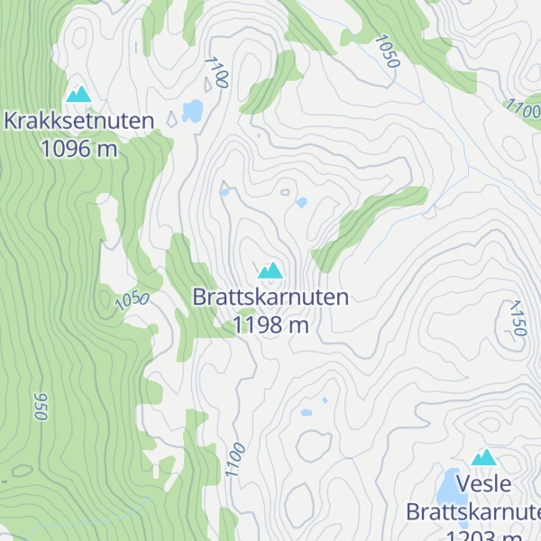 Map of Brattskarnuten