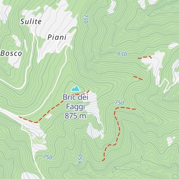 Map of Bric dei Faggi