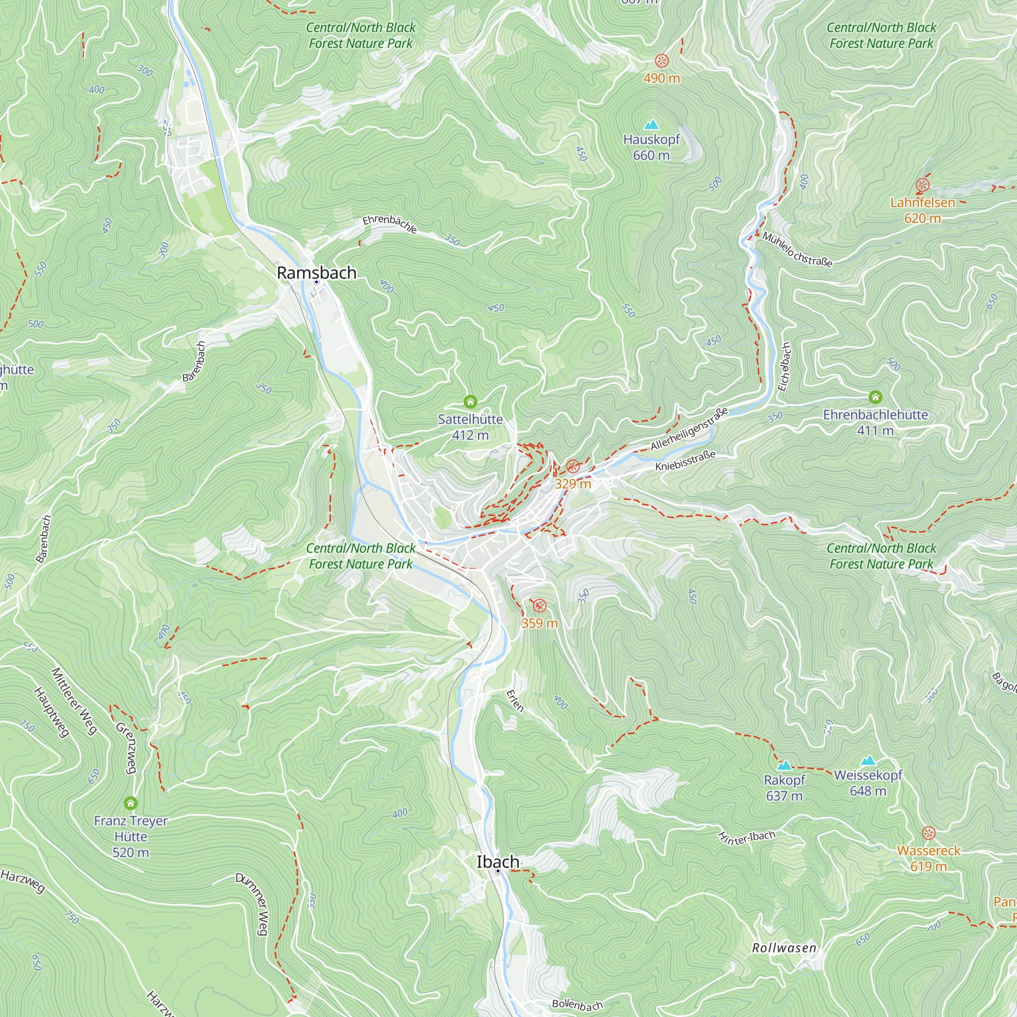 Klett-Hütte map