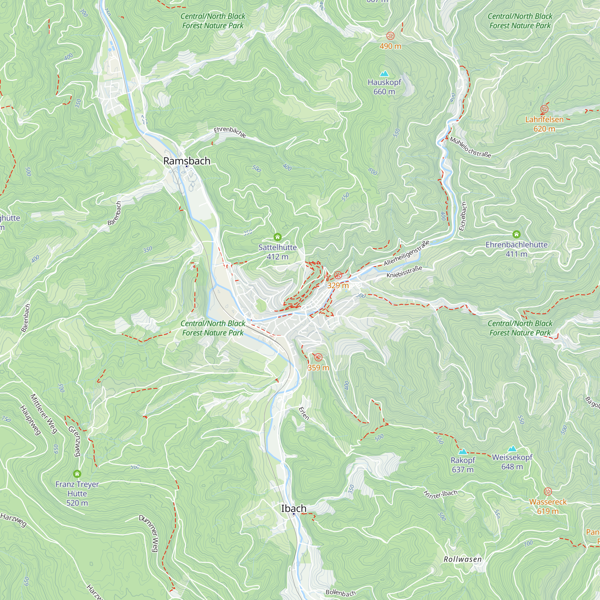 Klett-Hütte map