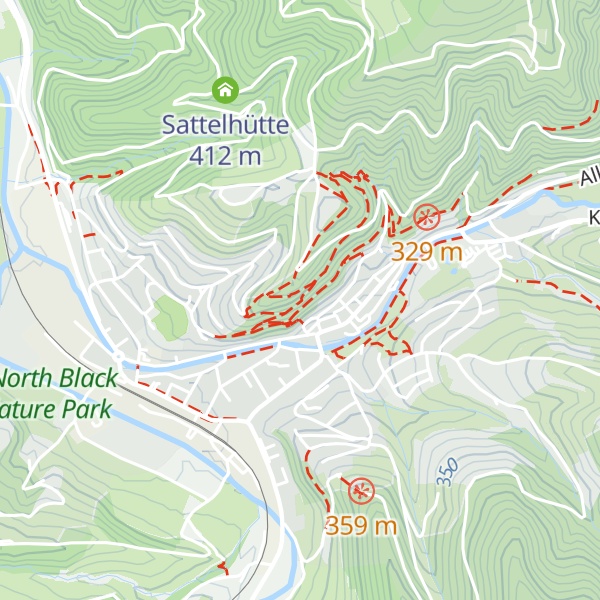 Map of Klett-Hütte