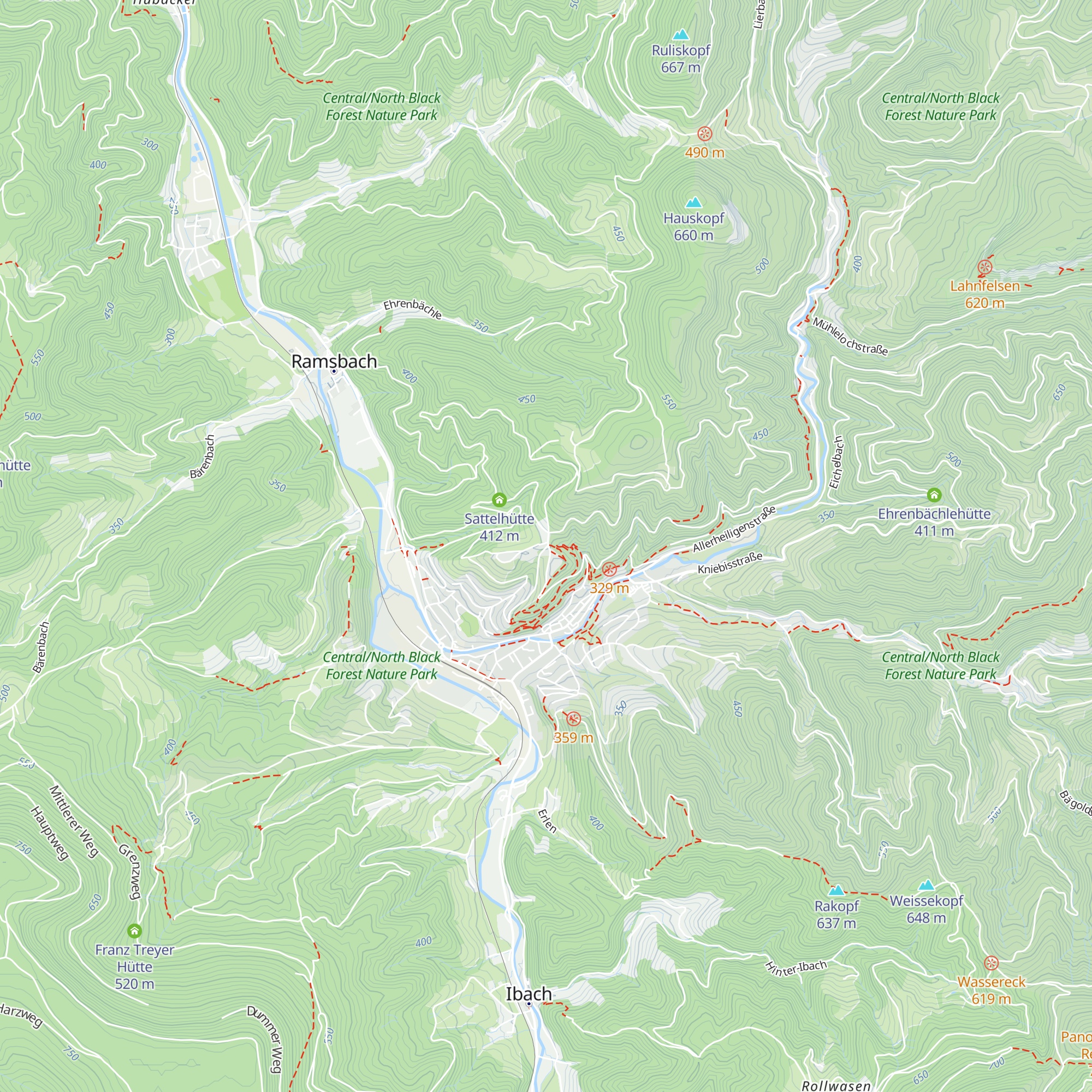 Karl-Huber-Hütte map