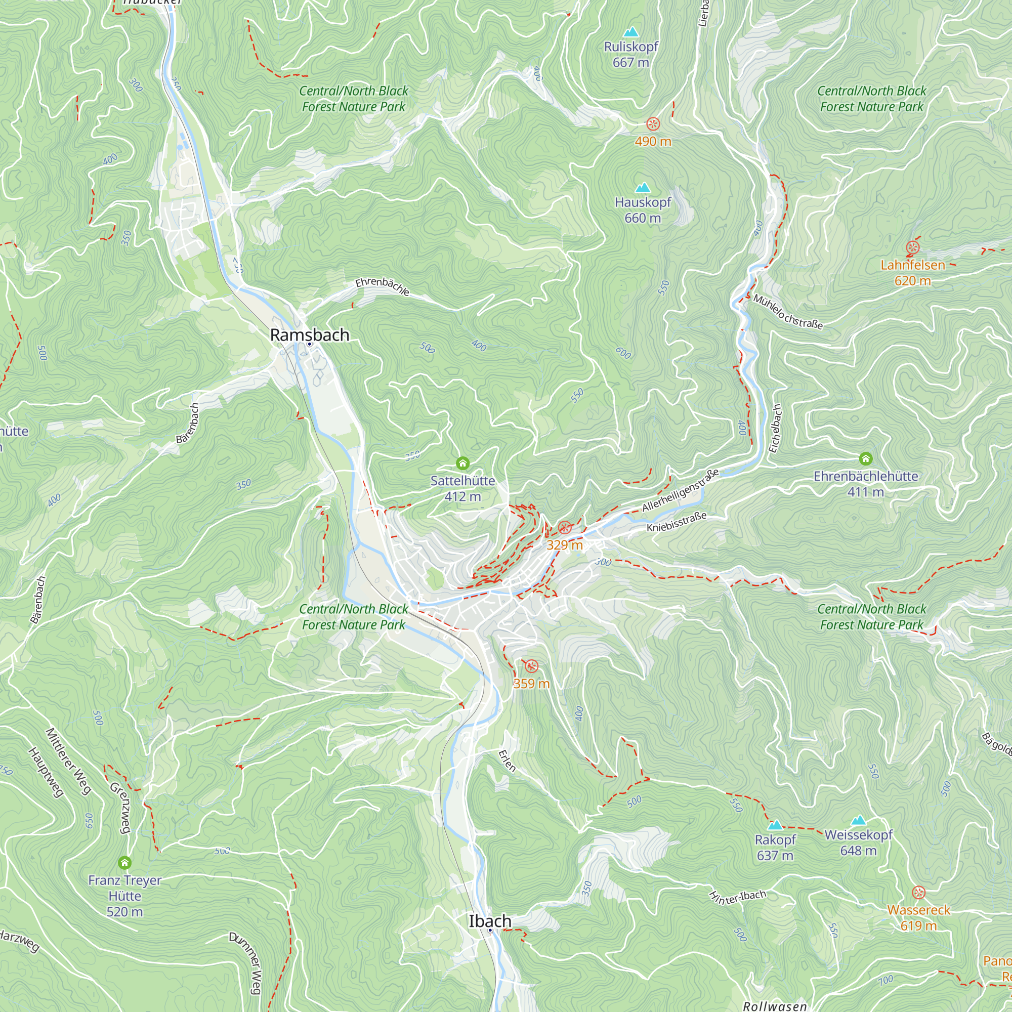 Karl-Huber-Hütte map