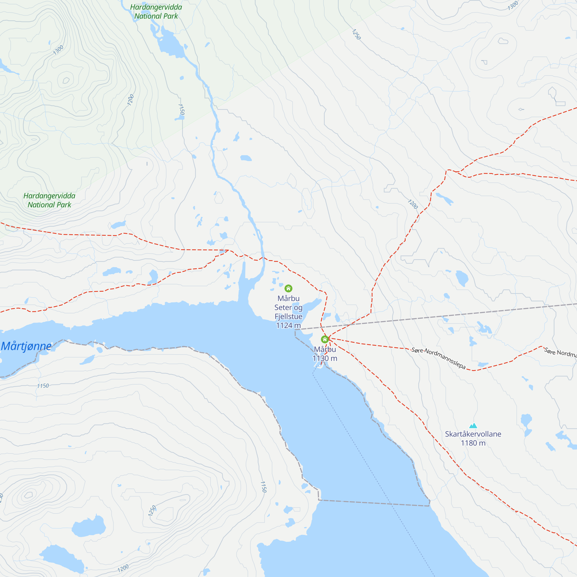 Mårbu Seter og Fjellstue map