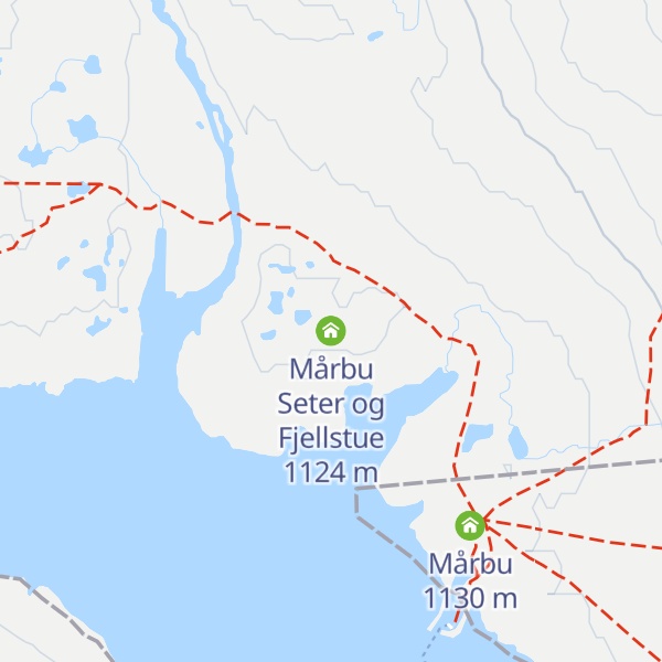 Map of Mårbu Seter og Fjellstue