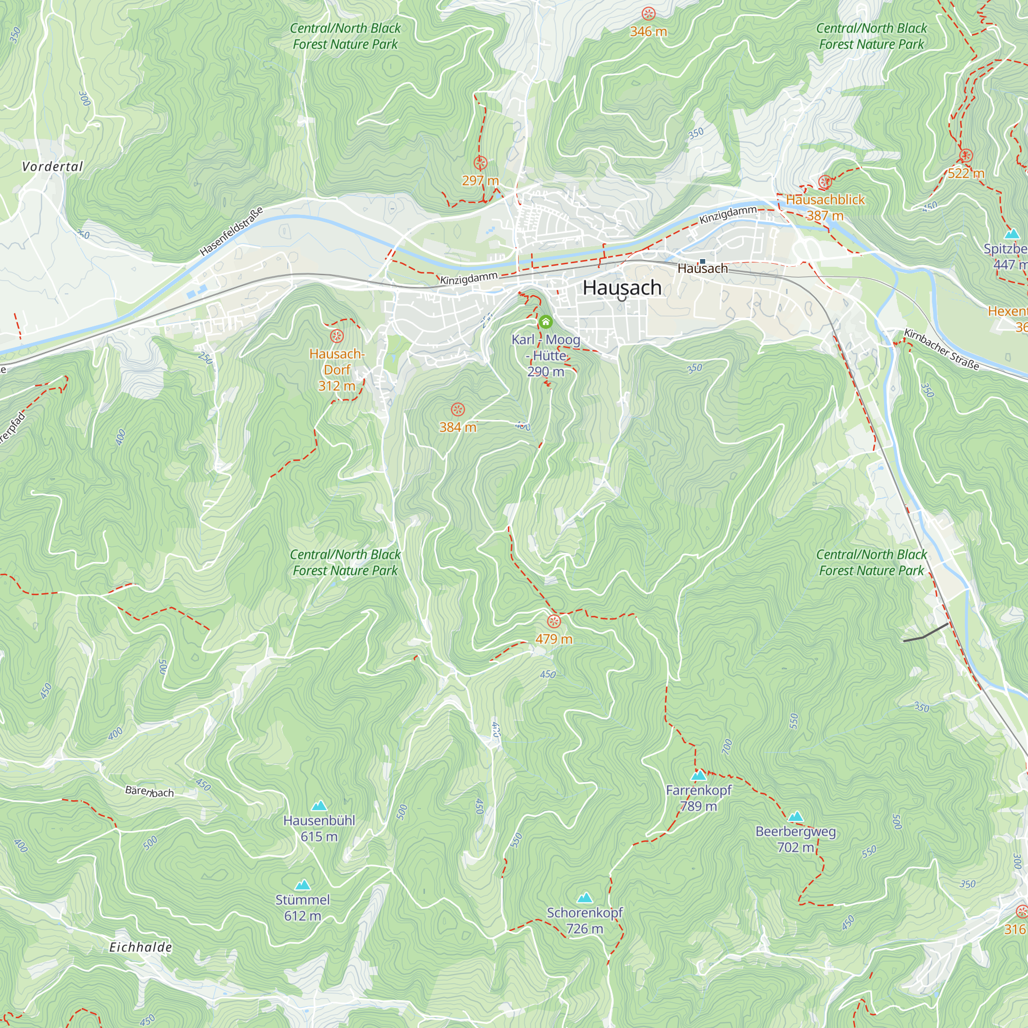 Hodelstein Hütte map