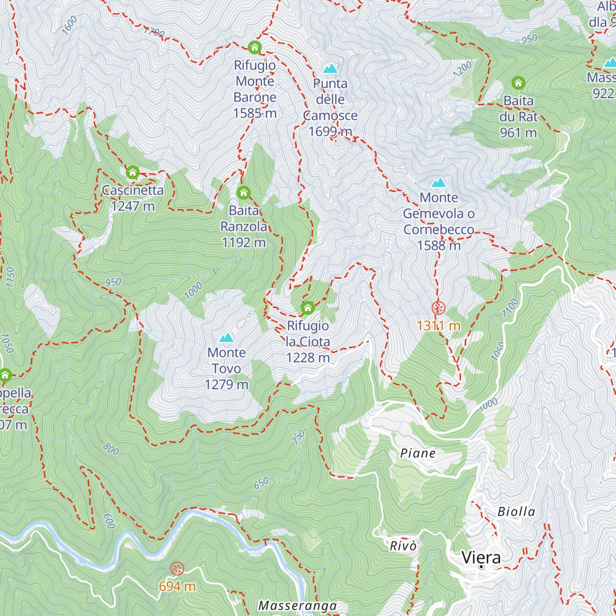 Rifugio la Ciota map