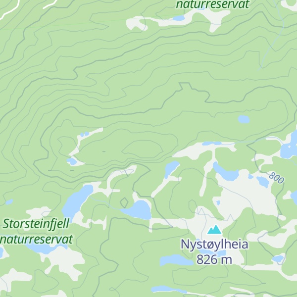 Map of Storsteinfjellet