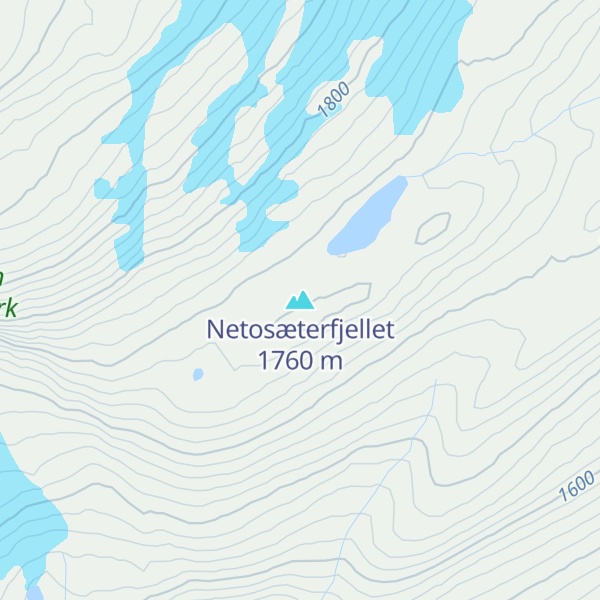 Map of Netosæterfjellet