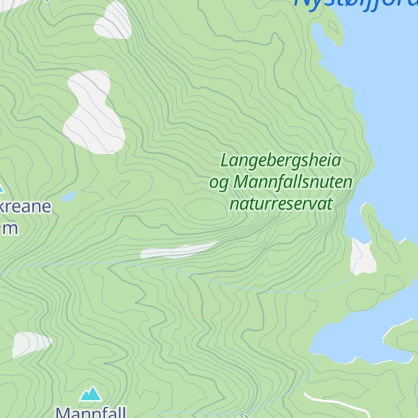 Map of Mannfallsnuten