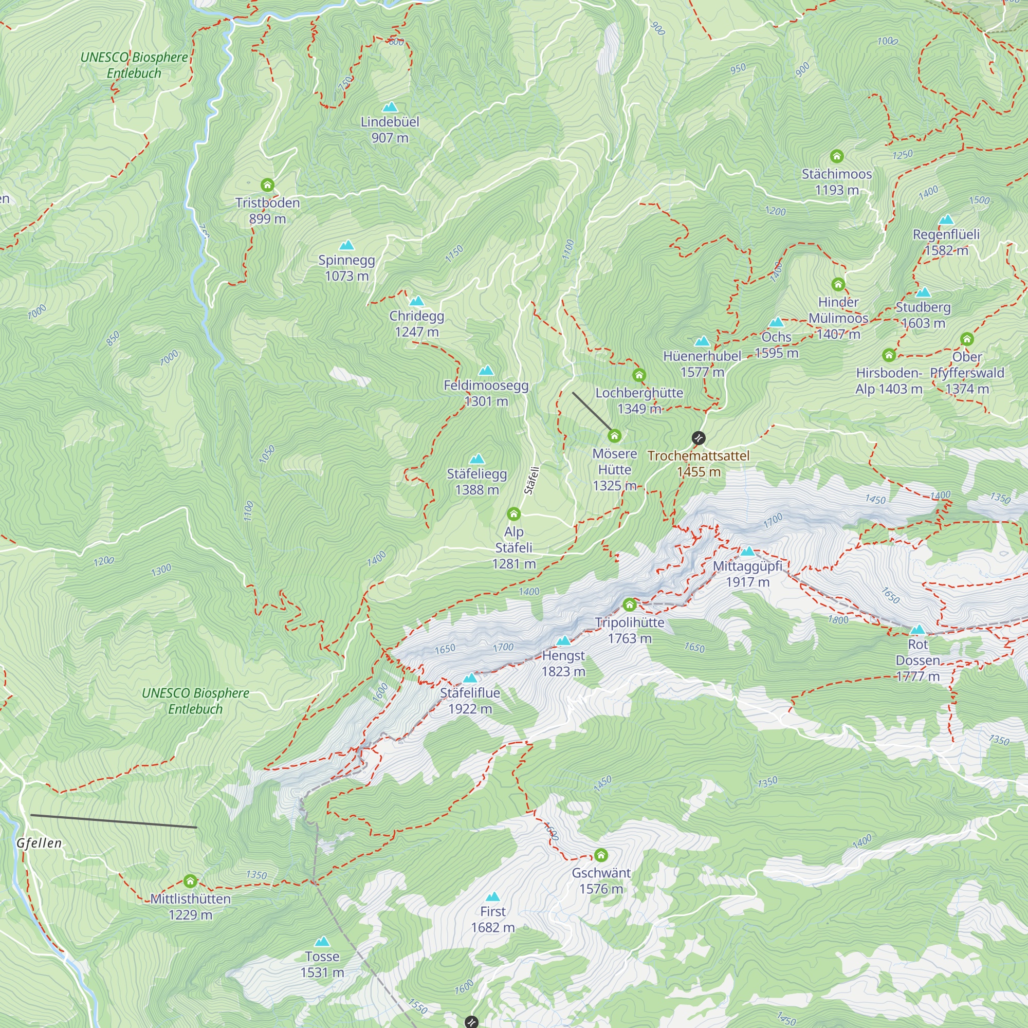 Alp Stäfeli map