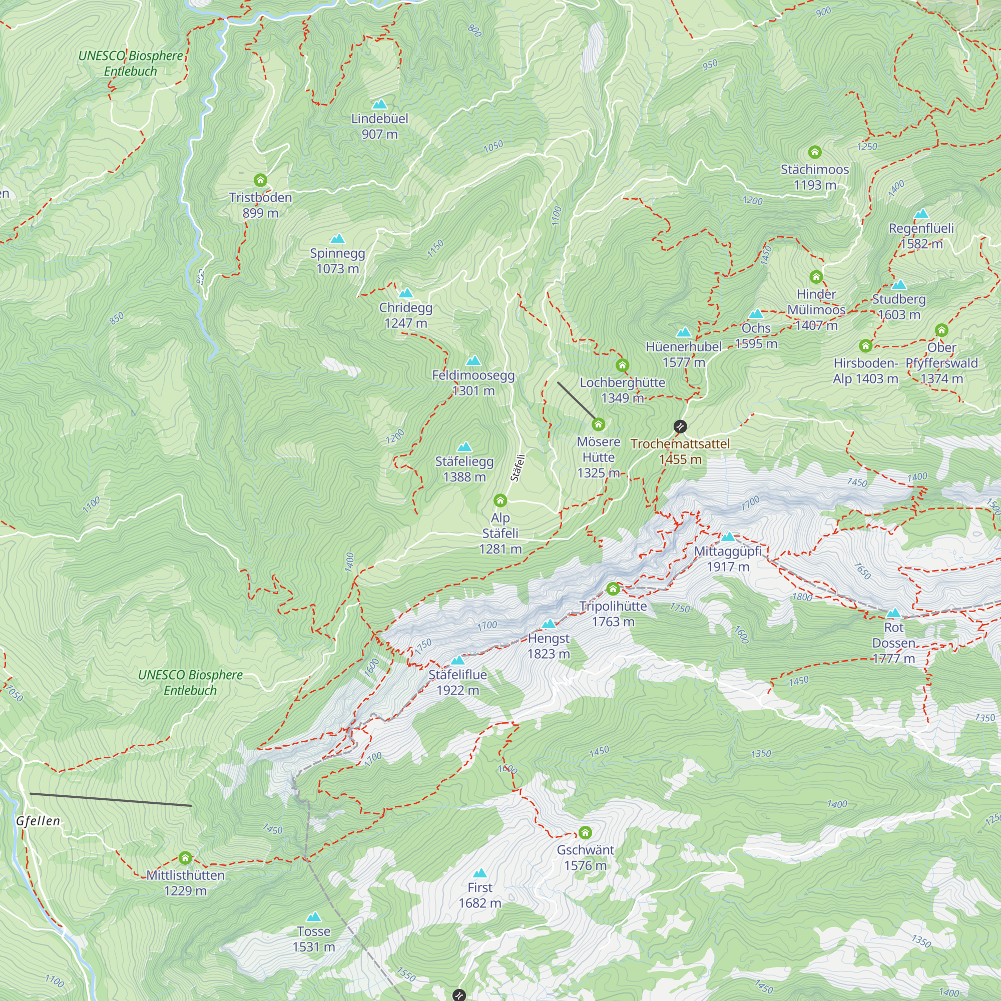Alp Stäfeli map