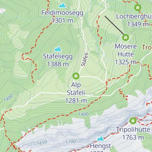 Map of Alp Stäfeli
