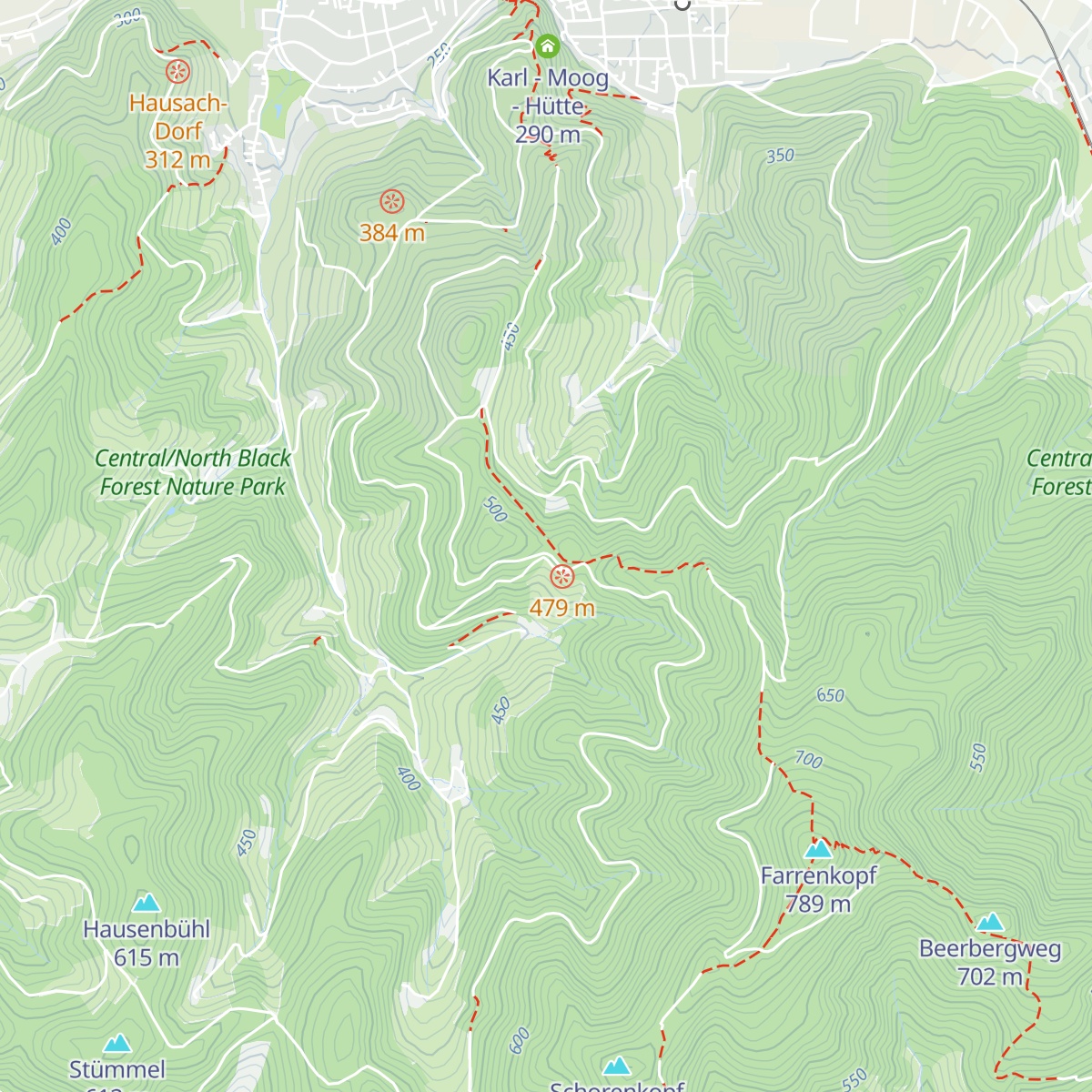 Hasenecklehütte map