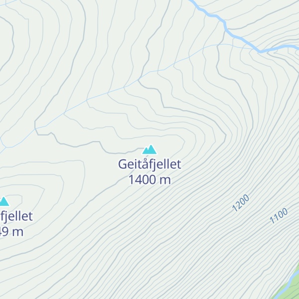 Map of Geitåfjellet