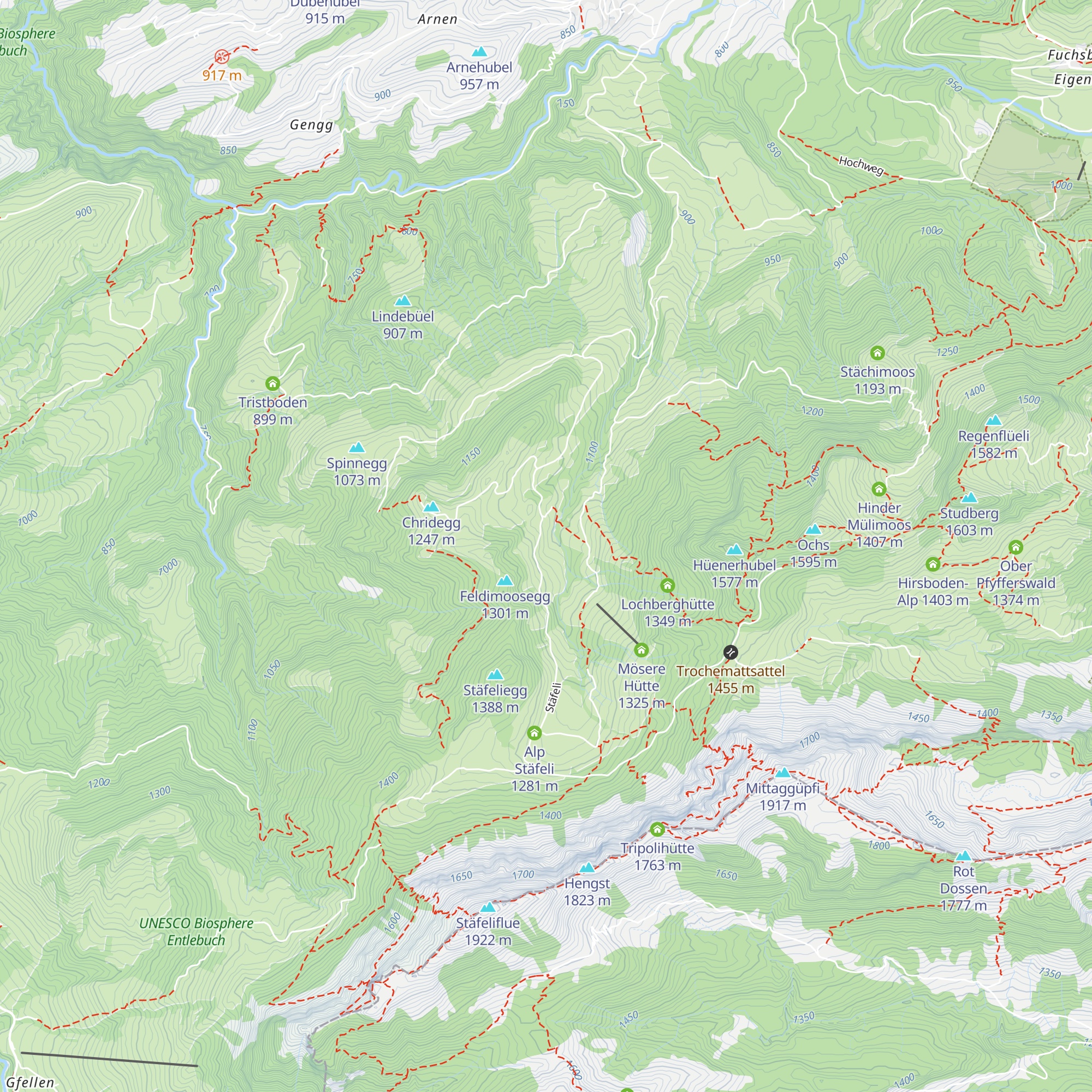 Chüefershütte map