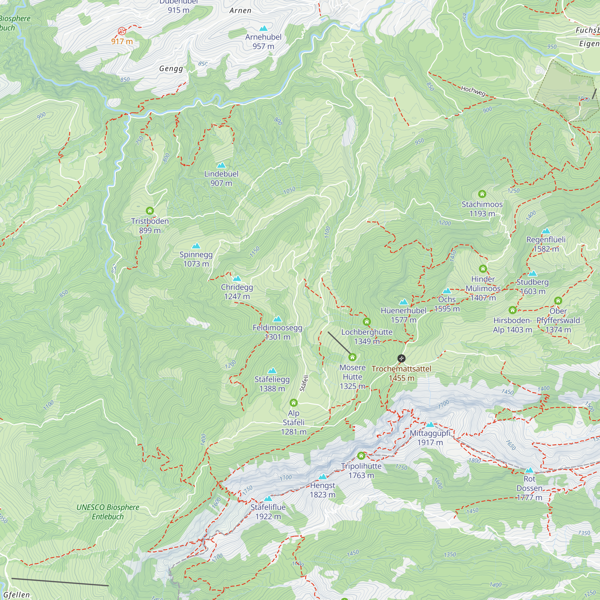 Chüefershütte map