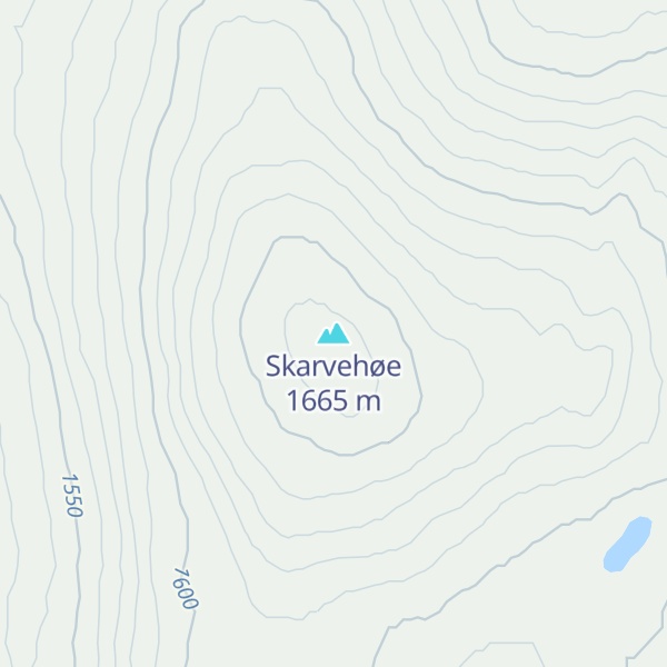Map of Skarvehøe