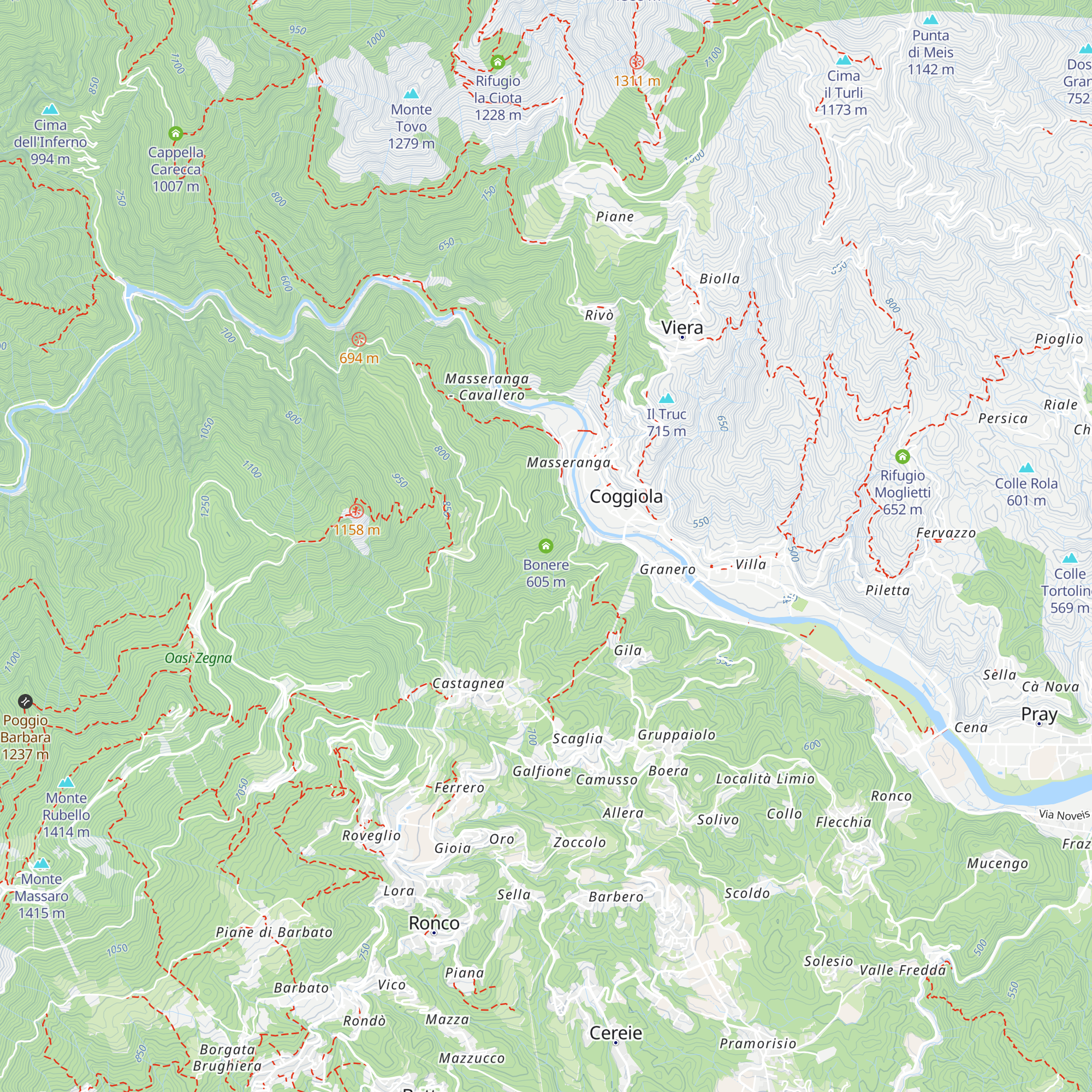 Bonere map