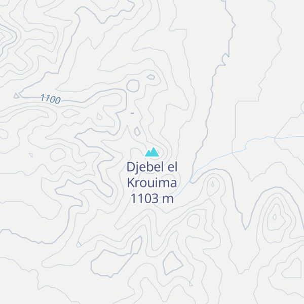 Map of Djebel el Krouima