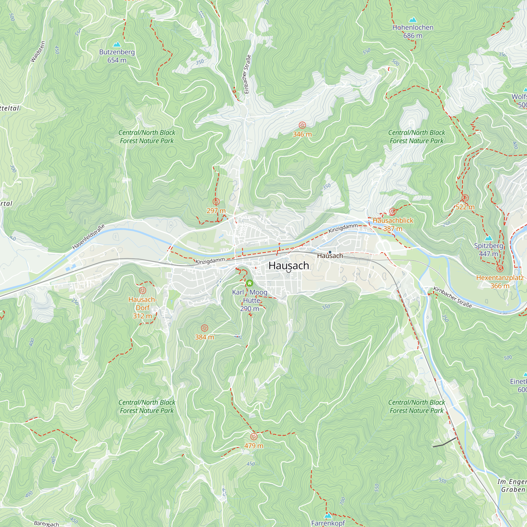 Touist-Information Hausach map
