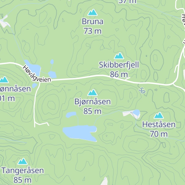 Map of Bjørnåsen