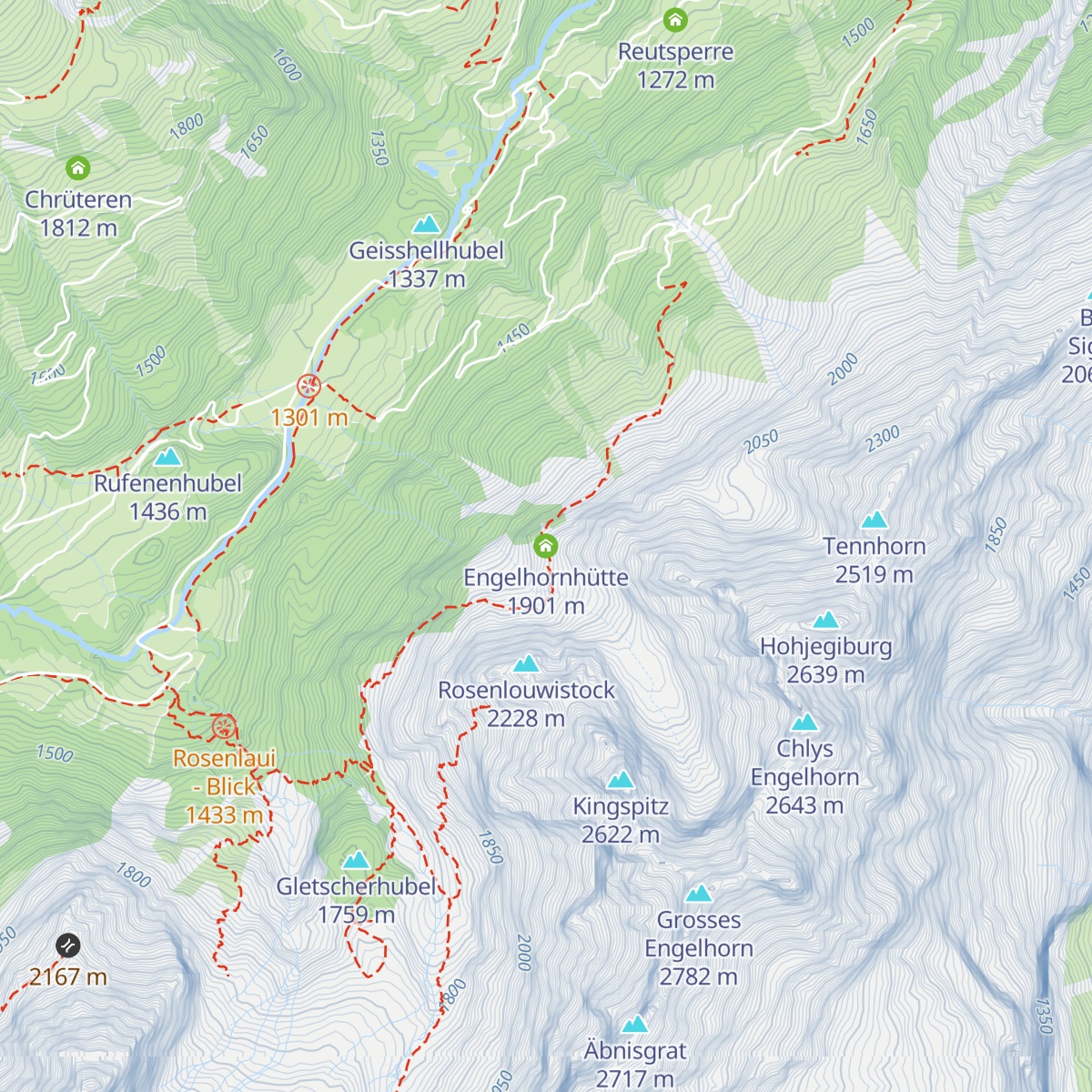 Engelhornhütte map