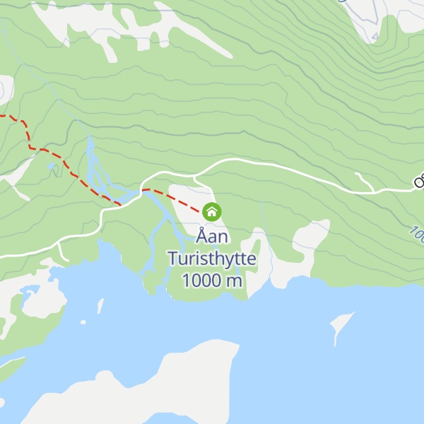 Map of Åan Turisthytte