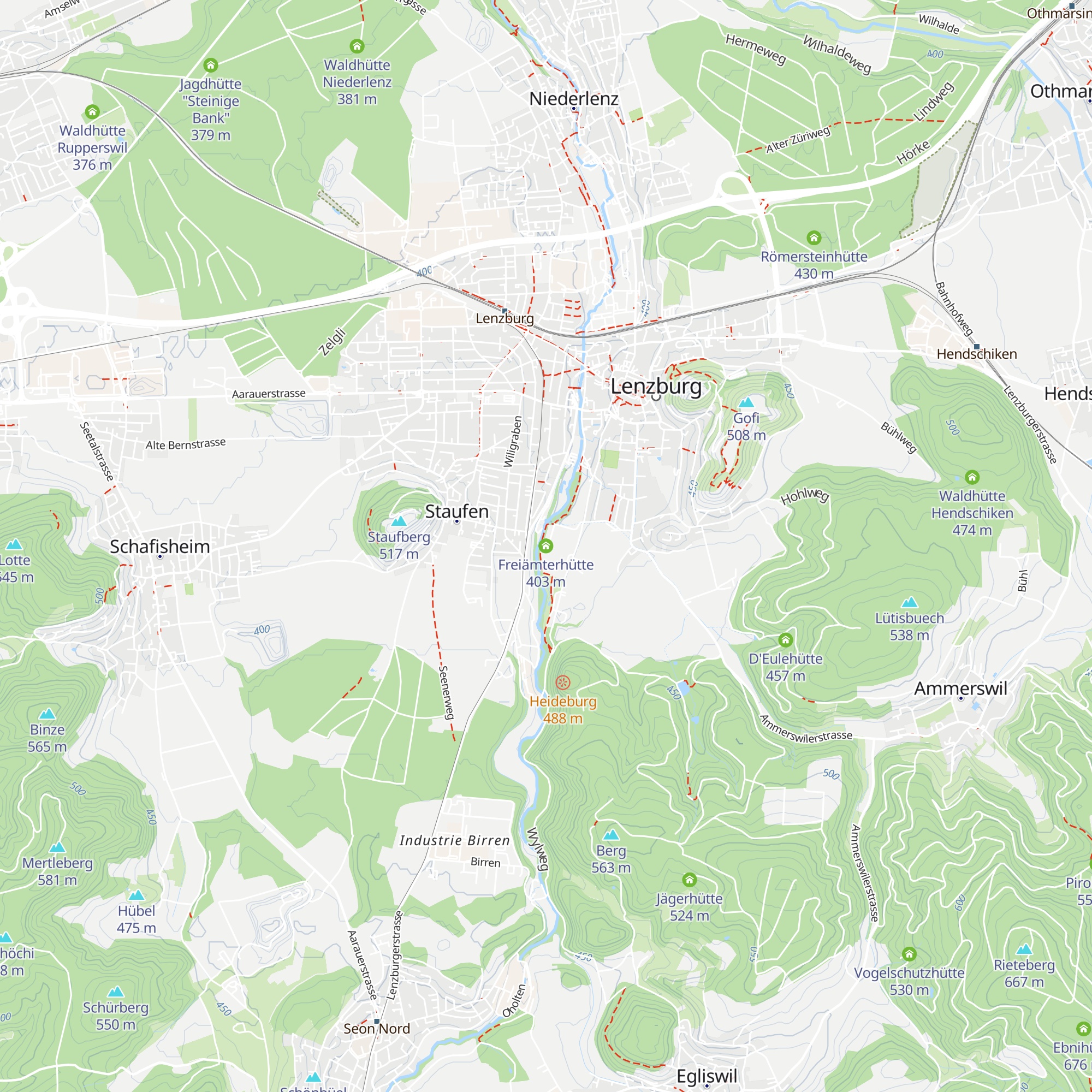 Freiämterhütte map