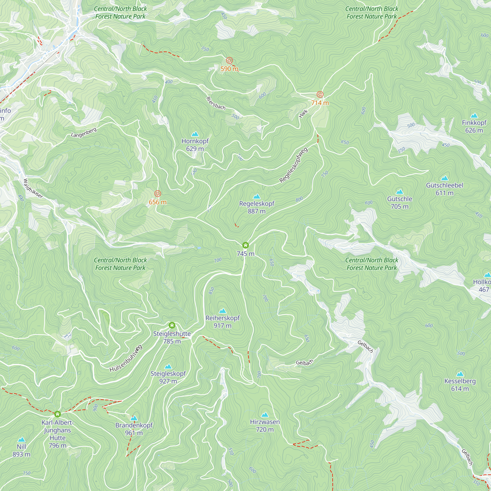 Kreuzsattelhütte map