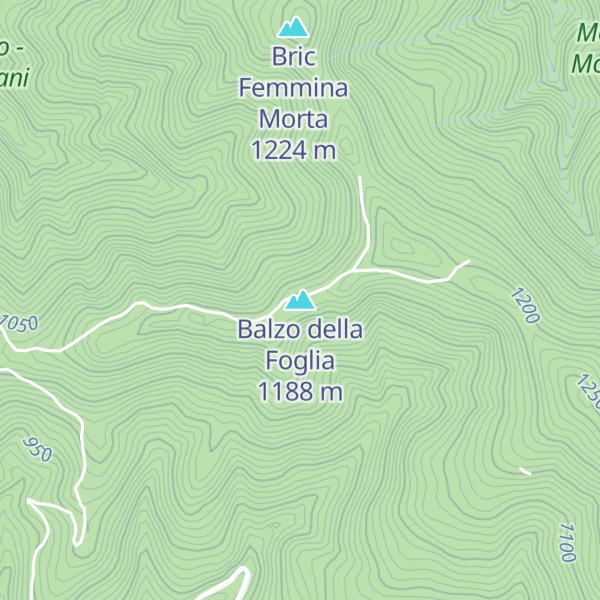 Map of Balzo della Foglia