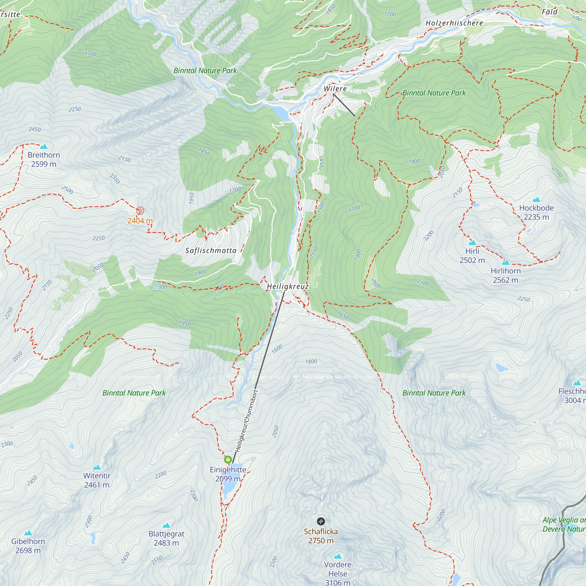 Gasthaus Heiligkreuz map