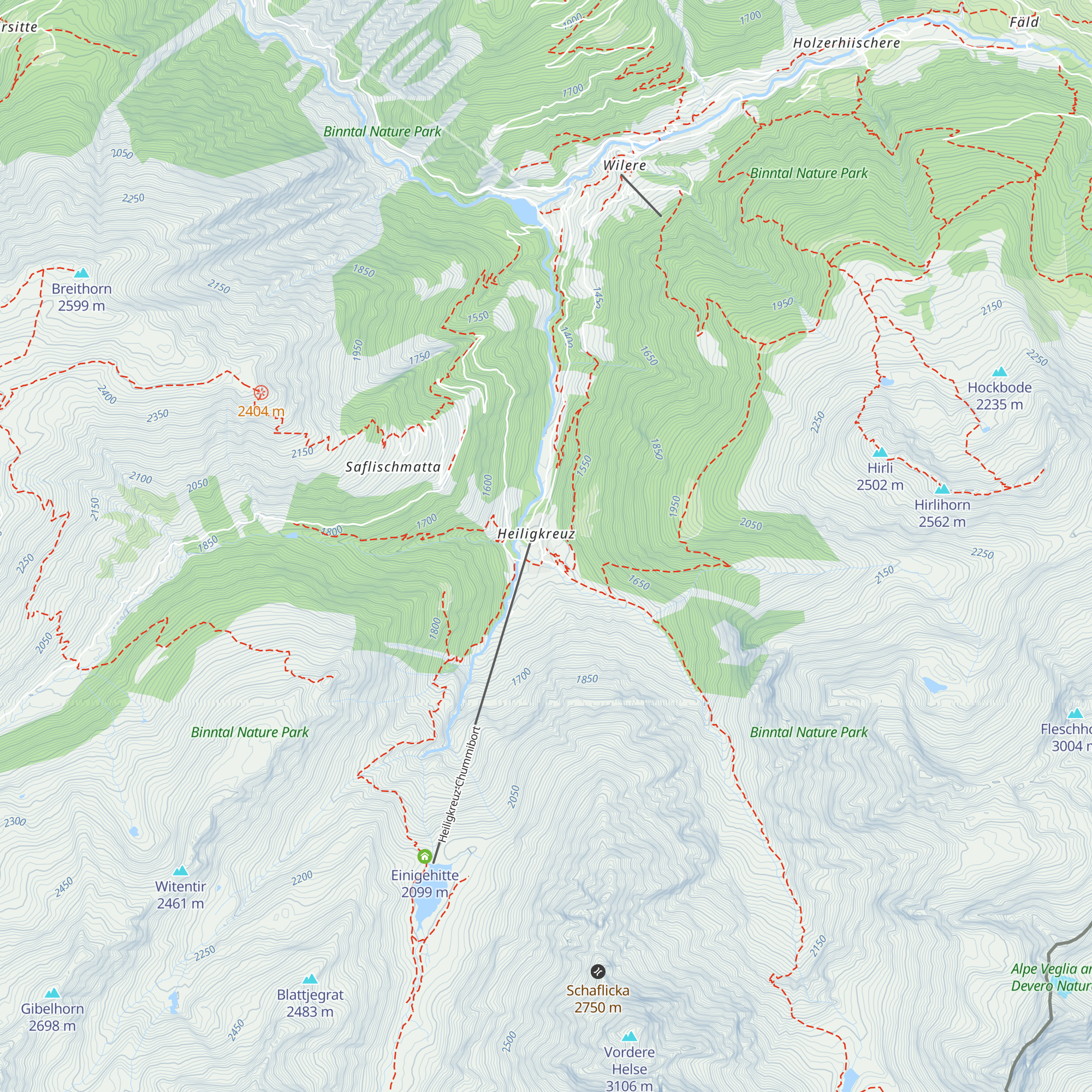 Gasthaus Heiligkreuz map