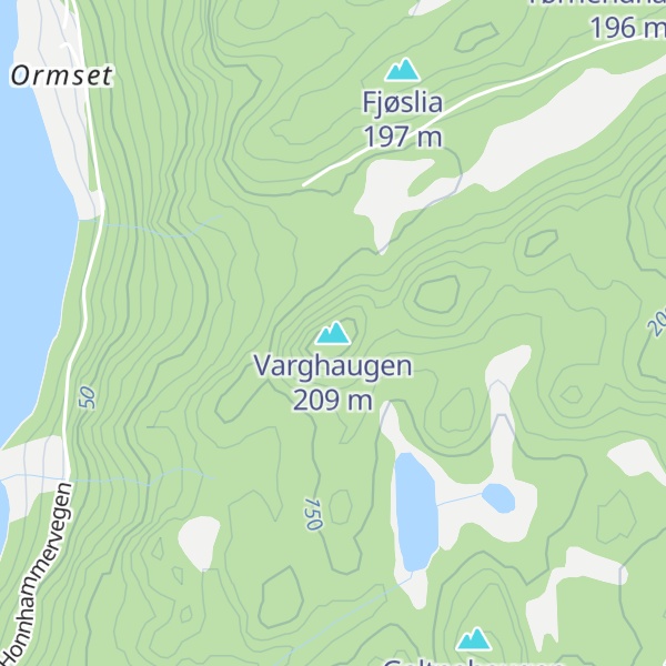 Map of Varghaugen