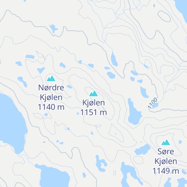 Map of Kjølen