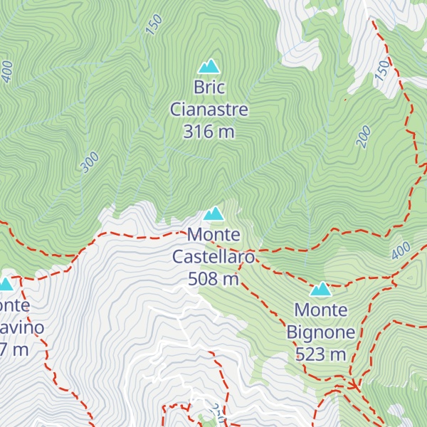 Map of Monte Castellaro