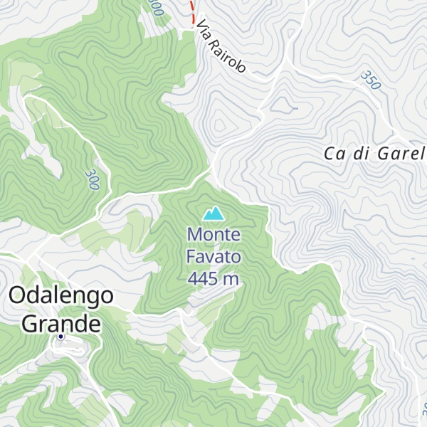 Map of Monte Favato