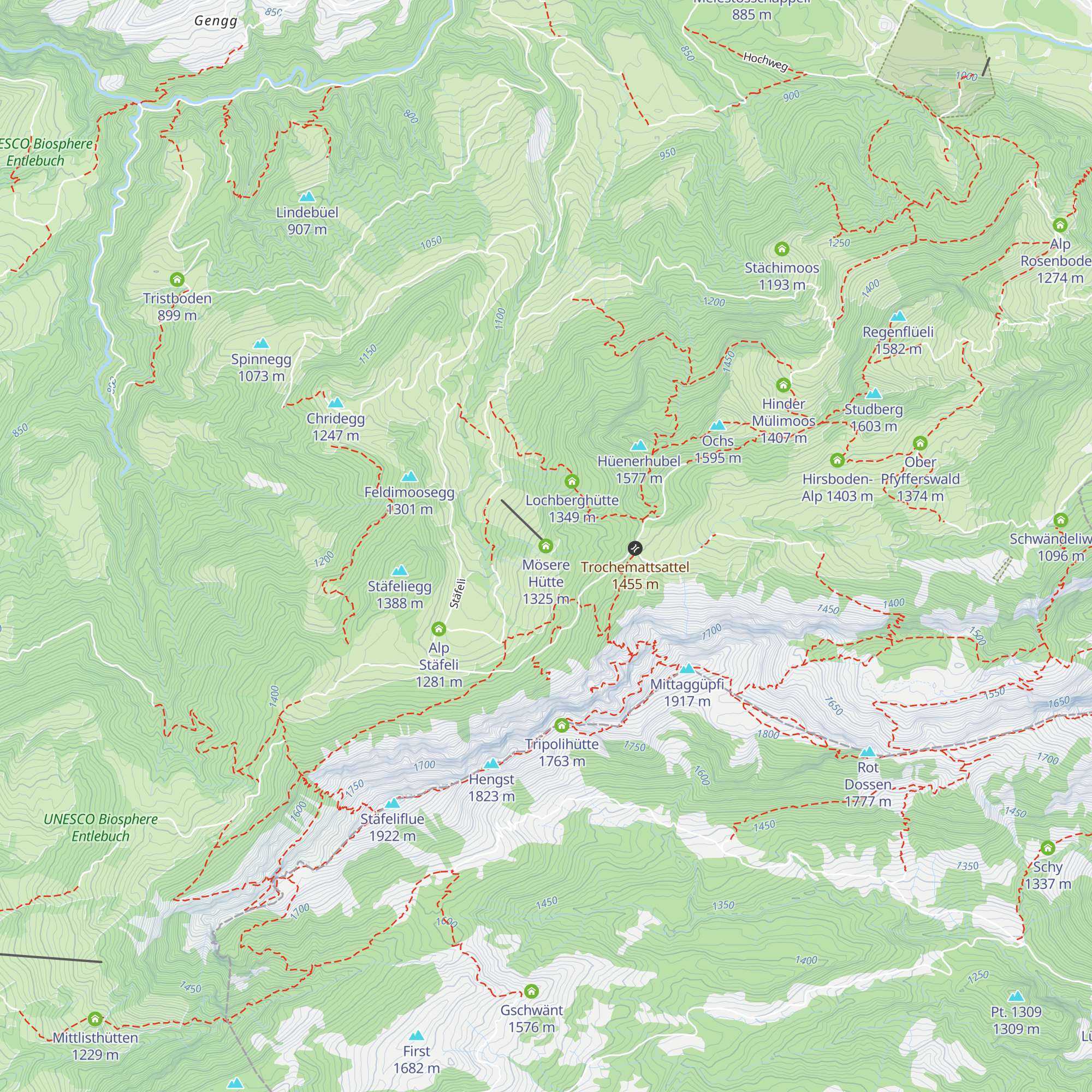 Mösere Hütte map