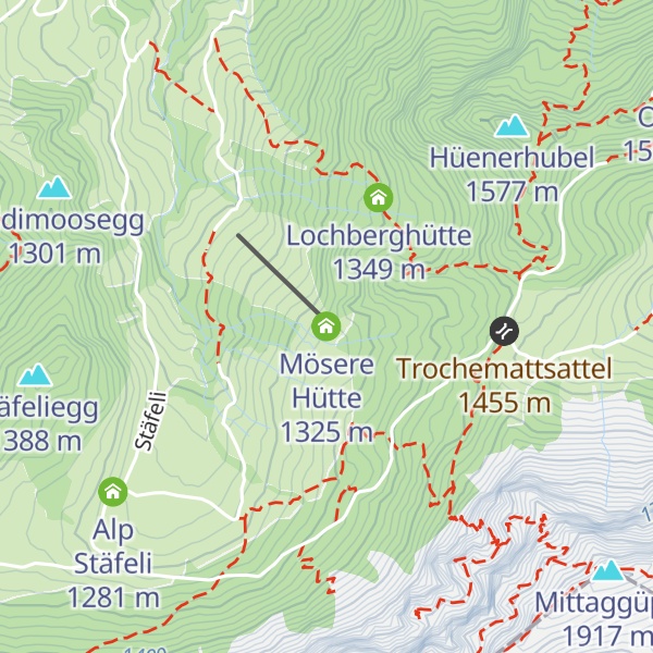 Map of Mösere Hütte