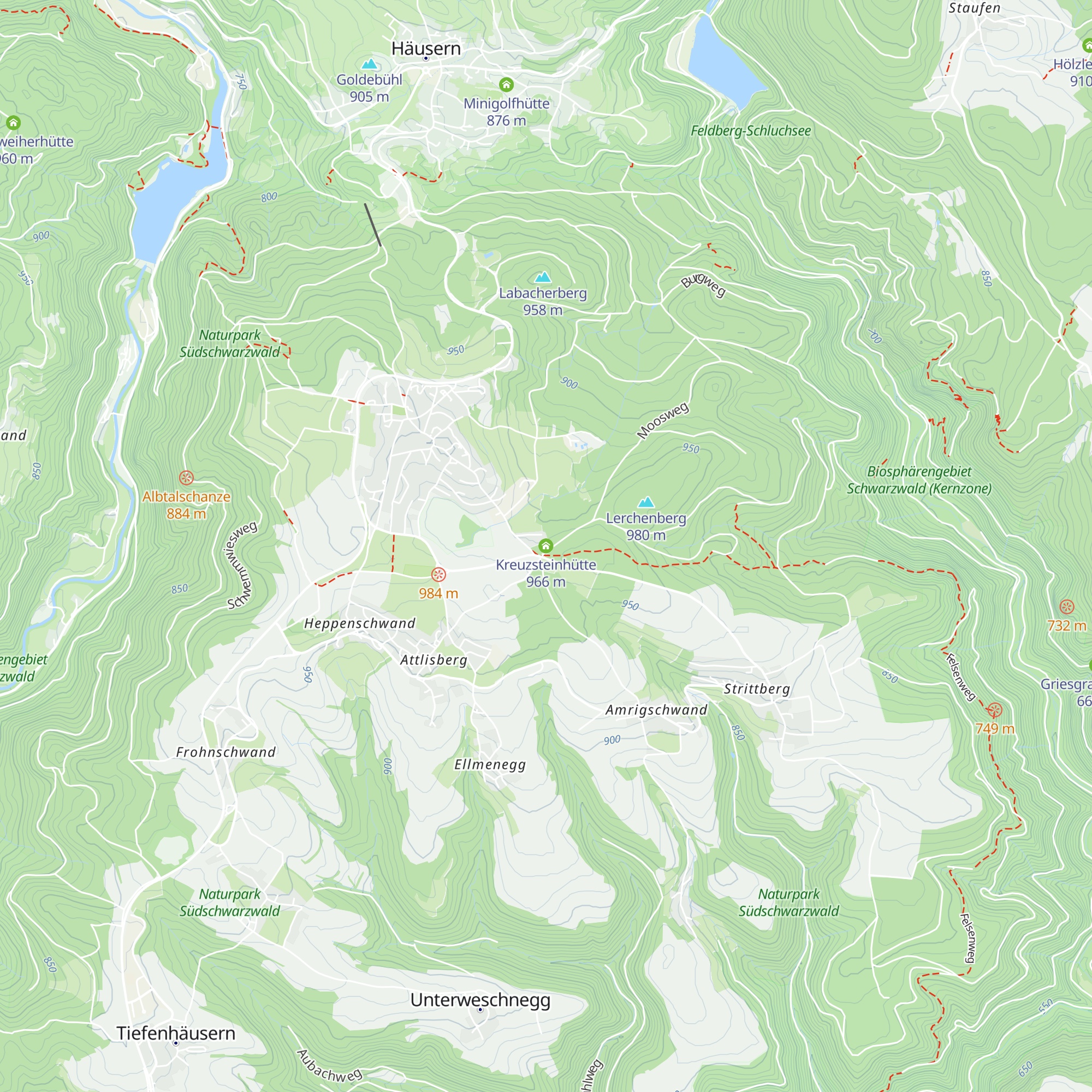 Kreuzsteinhütte map