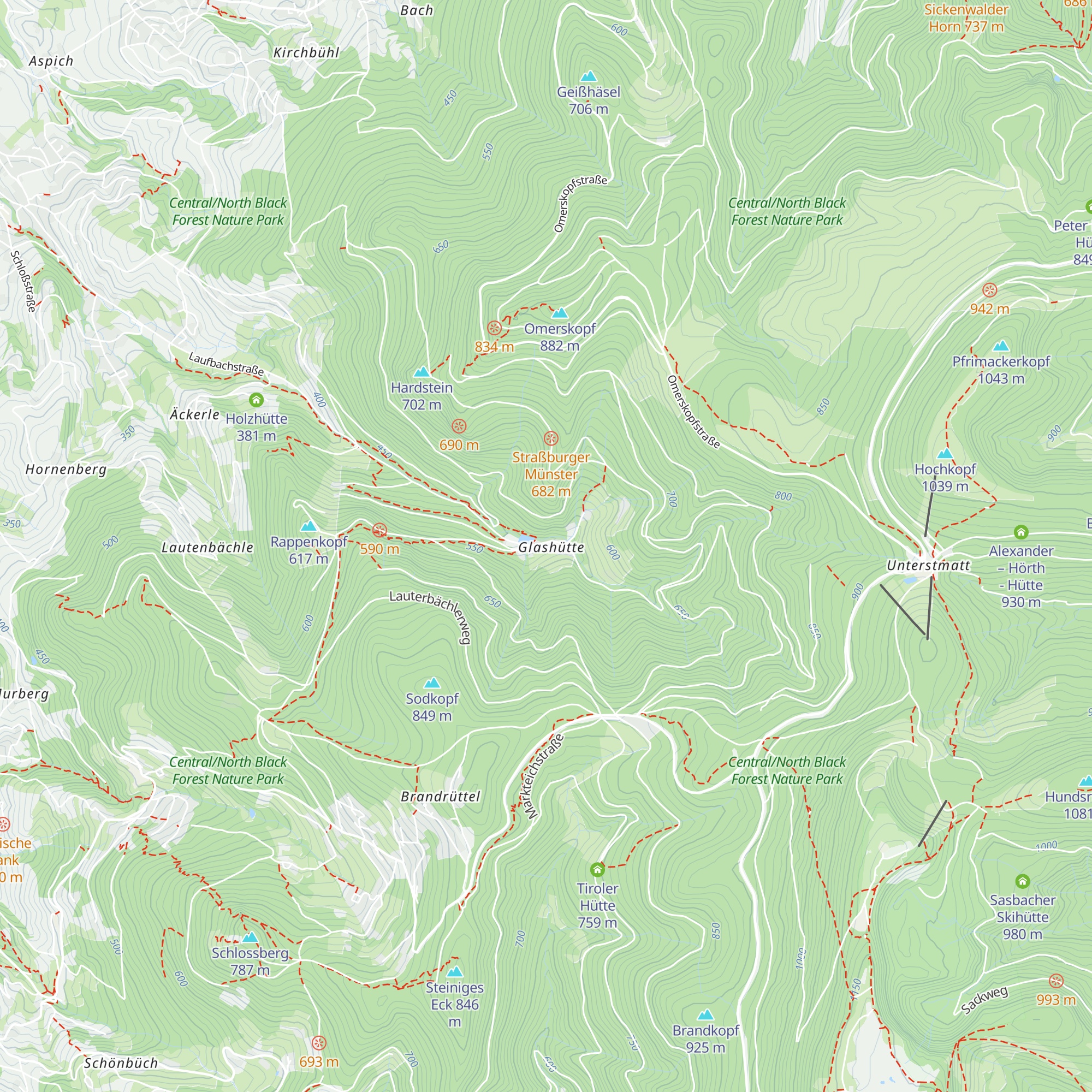 Glashütte map