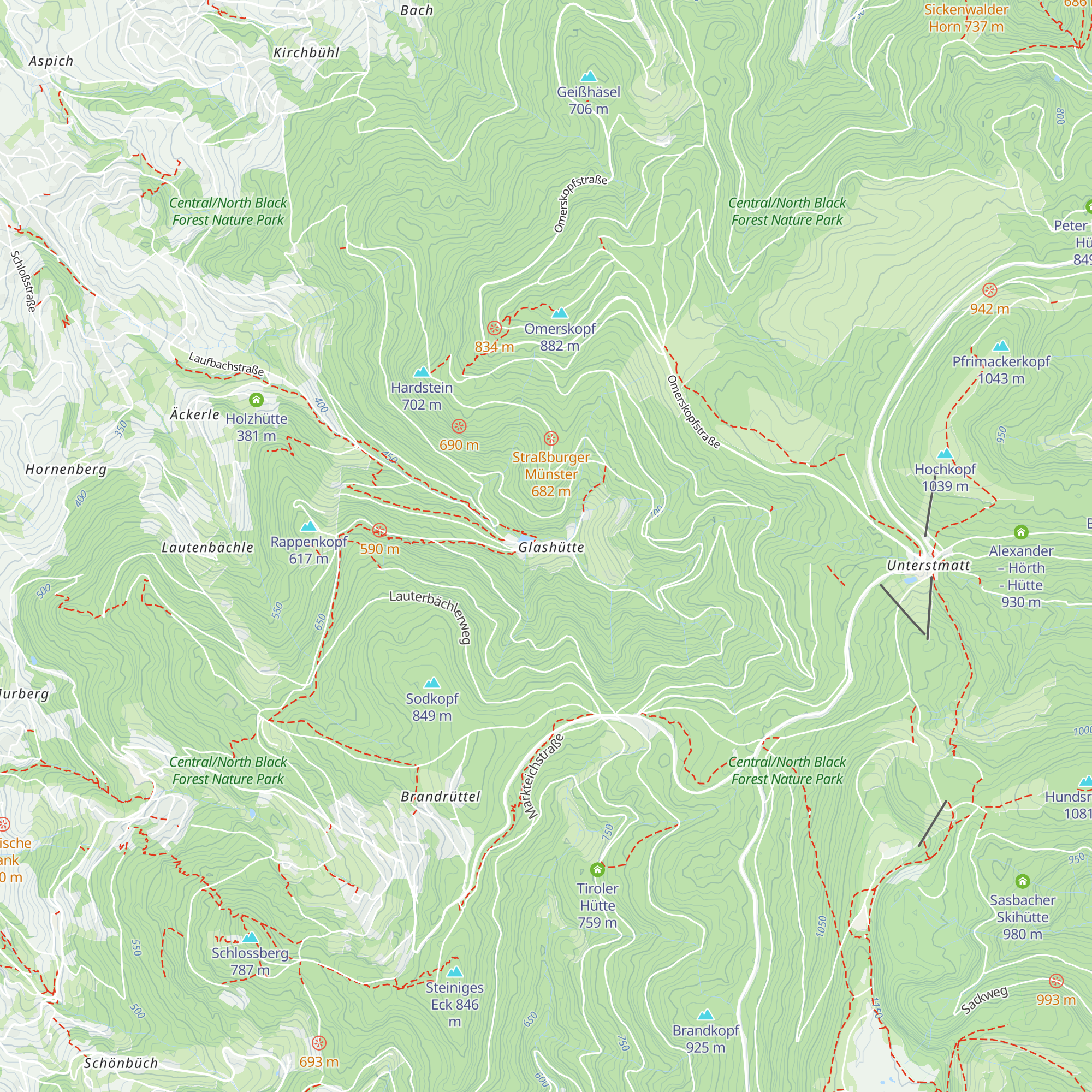 Glashütte map