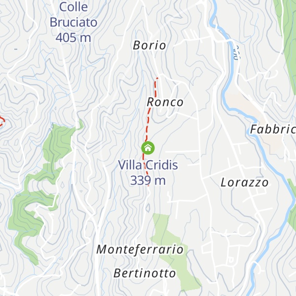 Map of Villa Cridis