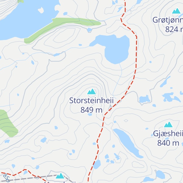 Map of Storsteinheii