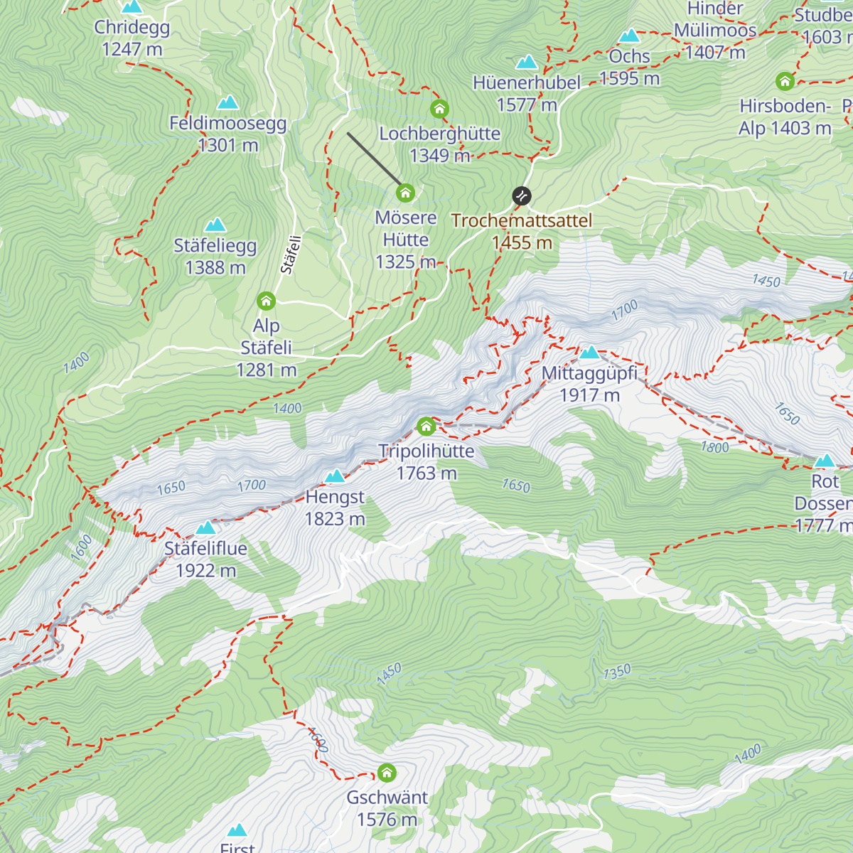 Tripolihütte map