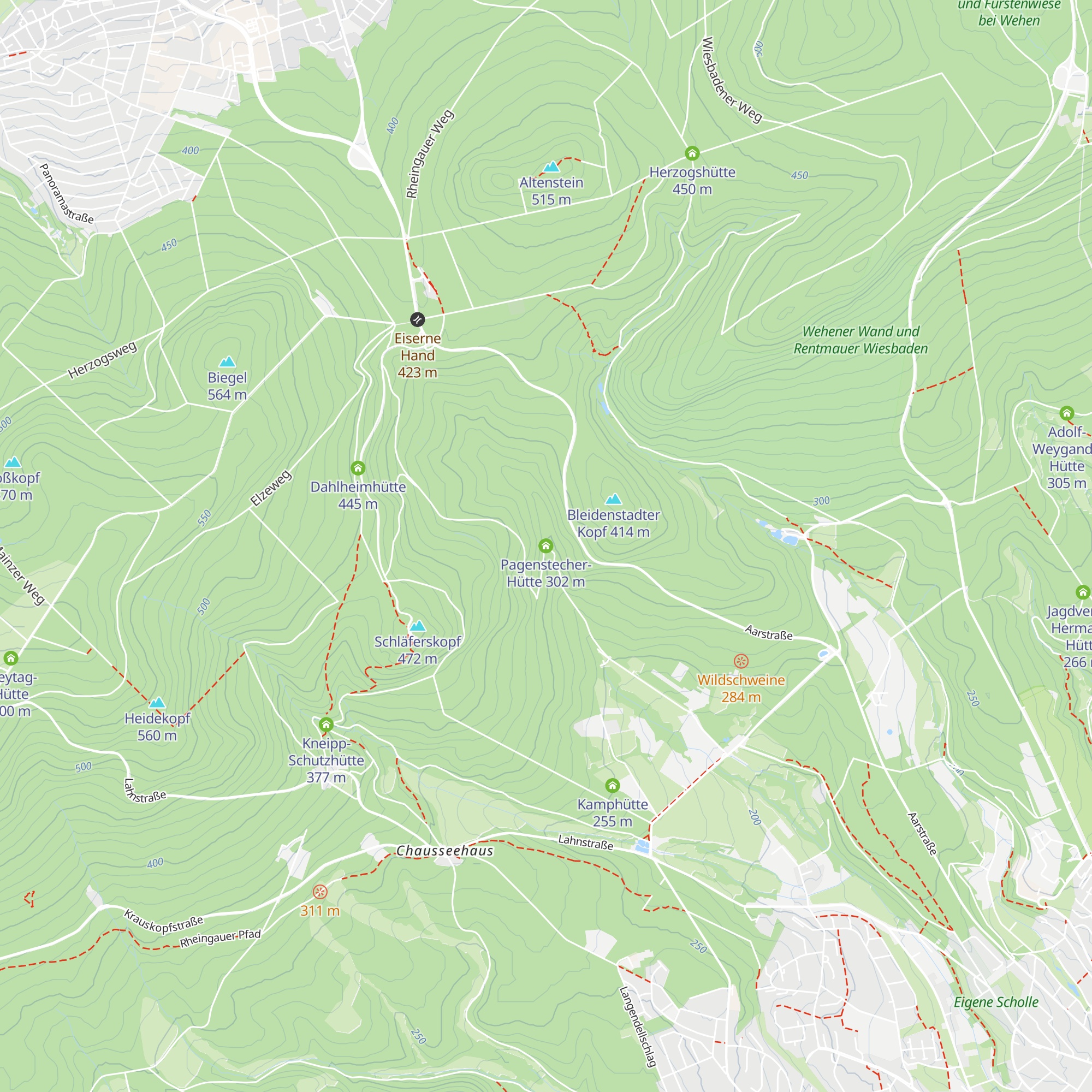 Pagenstecher-Hütte map