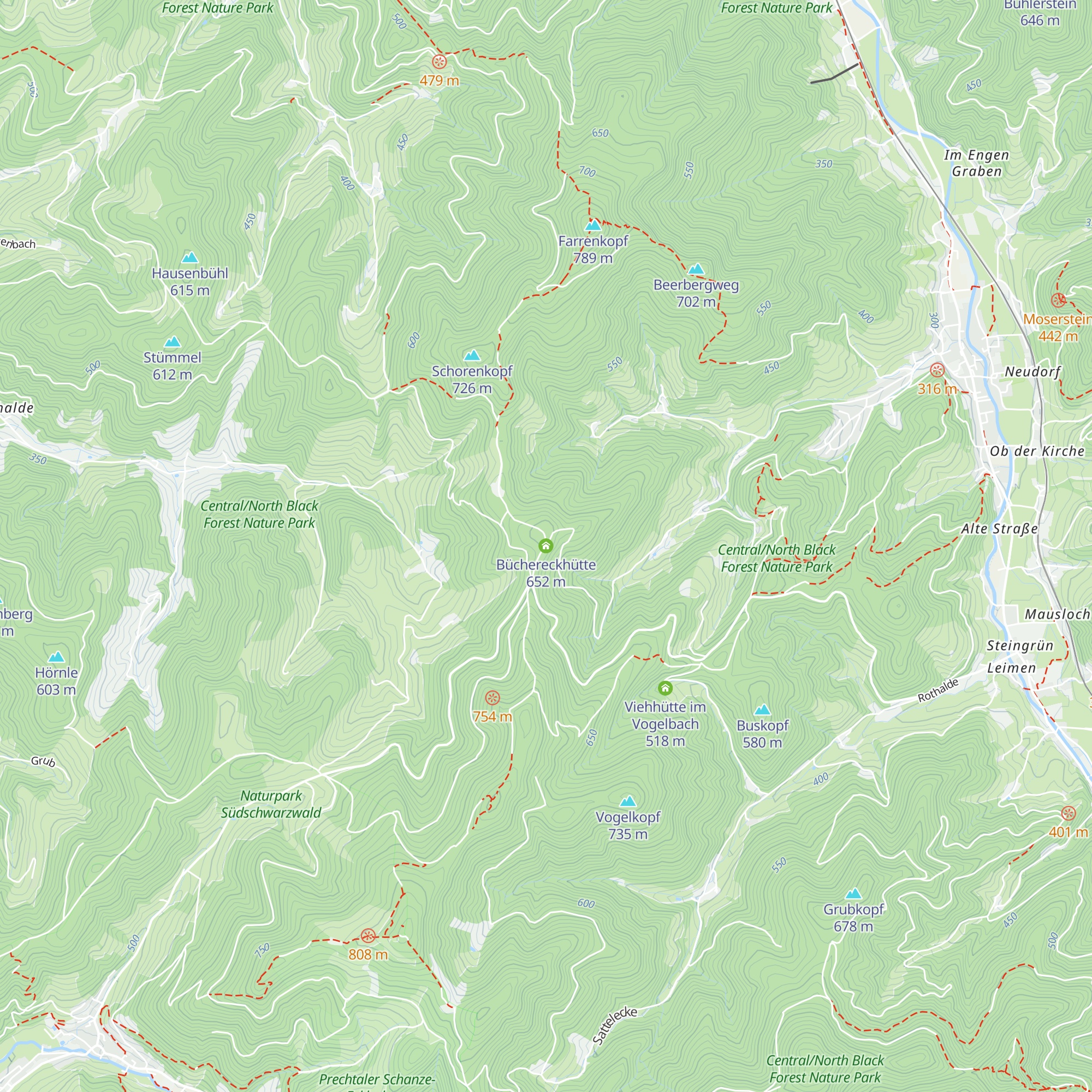 Büchereckhütte map